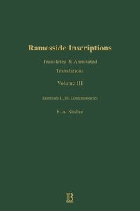 Ramesside Inscriptions, Ramesses II, His Contempories (inbunden)