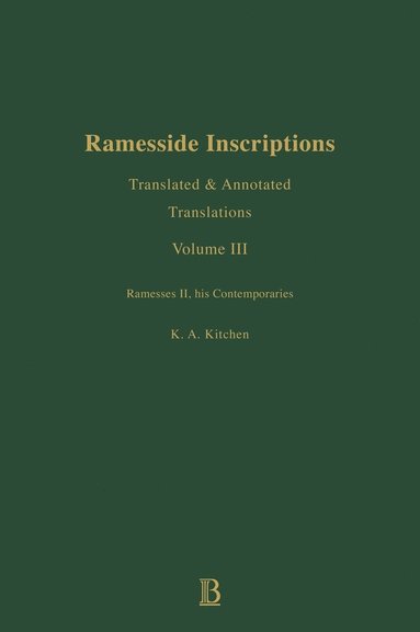 Ramesside Inscriptions, Ramesses II, His Contempories (h�ftad)