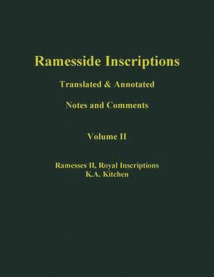 Ramesside Inscriptions, Ramesses II: Royal Inscriptions (hftad)