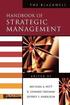 Blackwell Handbook of Strategic Management