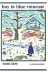 boy in blue raincoat