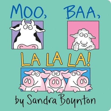 Moo, Baa, La La La!: Oversized Lap Board Book (hftad)