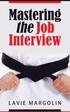 Mastering the Job Interview