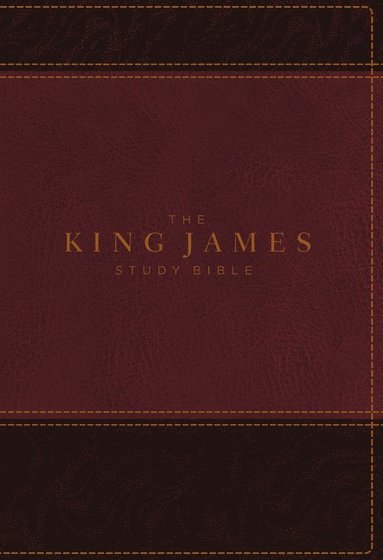KJV, The King James Study Bible, Leathersoft, Burgundy, Red Letter, Full-Color Edition (häftad)