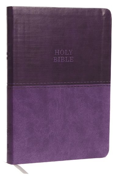 KJV Holy Bible: Value Large Print Thinline, Purple Leathersoft, Red Letter, Comfort Print: King James Version