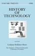 History of Technology: Vol.20, 1998