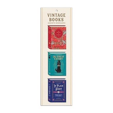 Vintage Books Shaped Magnetic Bookmarks (inbunden)