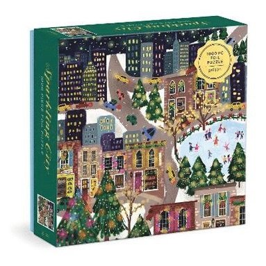 Joy Laforme Sparkling City 1000 Piece Foil Puzzle In a Square Box (h�ftad)