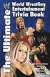 The Ultimate World Wrestling Entertainment Trivia Book