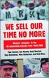 We Sell Our Time No More