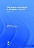 The History of the Book in the West: 17001800