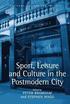 Sport, Leisure and Culture in the Postmodern City