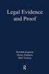 Legal Evidence and Proof