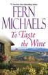 To Taste The Wine