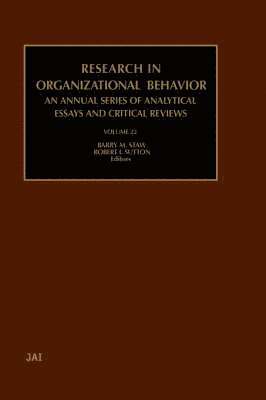Research in Organizational Behavior (häftad)