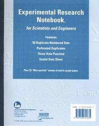 Experimental Research Notebook For Scientists And Engineers (hftad)