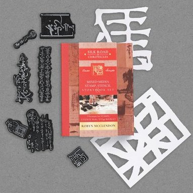 Mixed-Media Stamp, Stencil, and Storybook Set Asian Scripts: 7 Premium Art Stamps, 2 Stencil Masks, and 32-Page Instruction Booklet; Great for Gel Plate Printing (häftad)