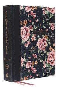 NKJV, Journal the Word Bible, Cloth over Board, Gray Floral, Red Letter, Comfort Print (inbunden)