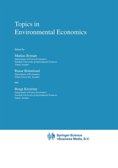 Topics in Environmental Economics (inbunden)