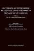 Handbook of Defeasible Reasoning and Uncertainty Management Systems
