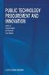 Public Technology Procurement and Innovation