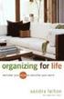 Organizing for Life - Declutter Your Mind to Declutter Your World
