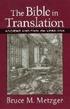 The Bible in Translation  Ancient and English Versions