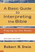 A Basic Guide to Interpreting the Bible  Playing by the Rules