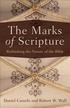 The Marks of Scripture  Rethinking the Nature of the Bible