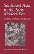 Southeast Asia In The Early Modern Era