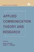 Applied Communication Theory and Research