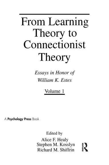From Learning Theory to Connectionist Theory (h�ftad)