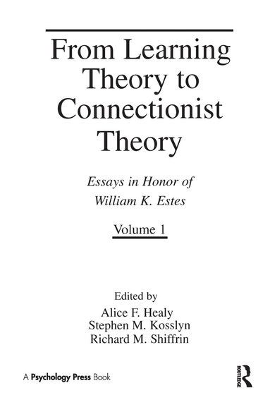 From Learning Theory to Connectionist Theory (inbunden)