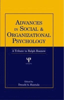 Advances in Social and Organizational Psychology (inbunden)