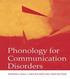 Phonology for Communication Disorders