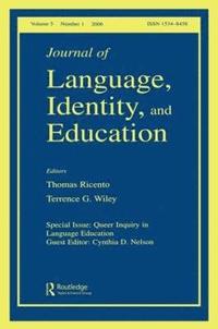 Queer Inquiry In Language Education Jlie V5#1 (hftad)