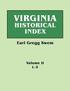 Virginia Historical Index. in Two Volumes. by E. G. Swem, Librarian of the College of William and Mary. Volume Two