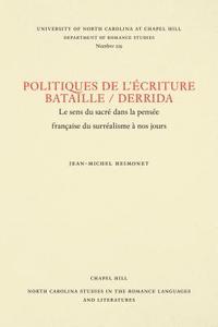 Politiques de L'ecriture Bataille / Derrida (häftad)