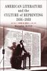 American Literature and the Culture of Reprinting, 1834-1853