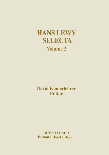 Hans Lewy Selecta (häftad)