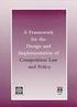 A Framework for the Design and Implementation of Competition Law and Policy