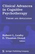 Clinical Advances in Cognitive Psychotherapy