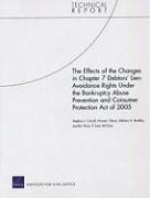 The Effects of the Changes in Chapter 7 Debtors' Lien-avoidance Rights Under the Bankruptcy Abuse Prevention and Consumer Protection Act of 2005 (hftad)