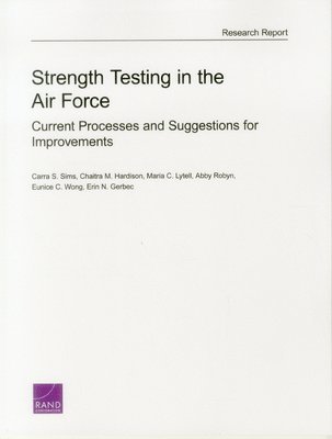 Strength Testing in the Air Force (inbunden)