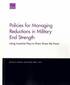Policies for Managing Reductions in Military End Strength