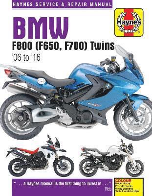 BMW F650, F700 & F800 Twins (06-16) Haynes Repair Manual (inbunden)