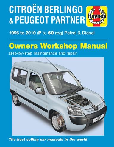 Citroen Berlingo & Peugeot Partner Petrol & Diesel (96 - 10) Haynes Repair Manual (häftad)