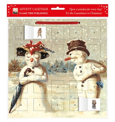 Mr & Mrs Snowman advent calendar (with stickers) (hftad)