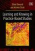 Learning and Knowing in Practice-based Studies