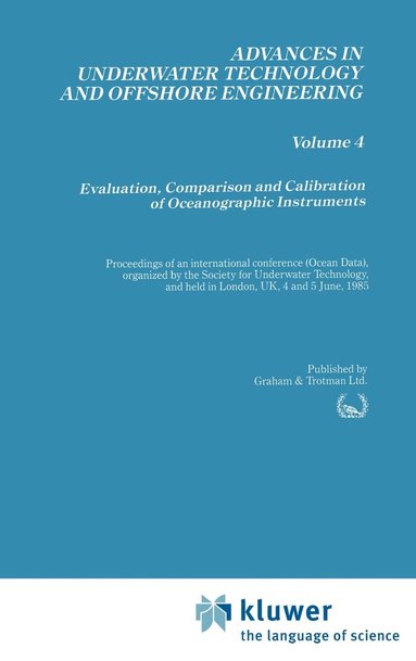 Evaluation, Comparison and Calibration of Oceanographic Instruments (inbunden)